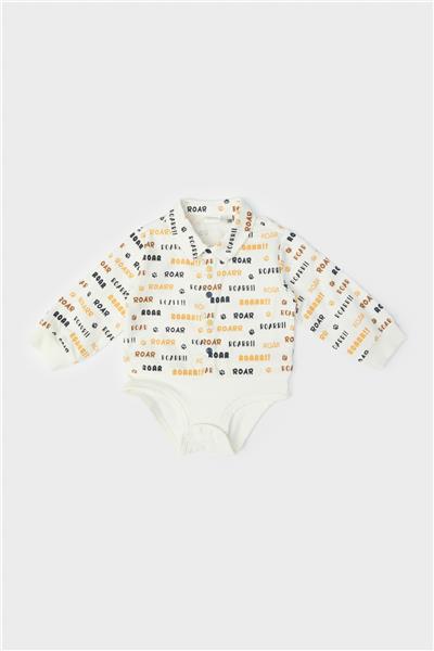 Layette Erkek Bebek Desenli Gömlek