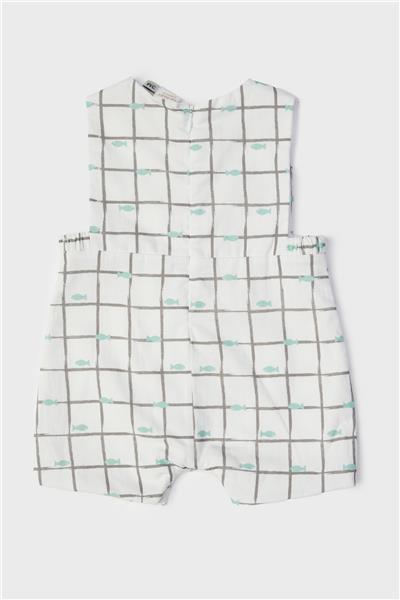 Layette Erkek Bebek Desenli Tulum