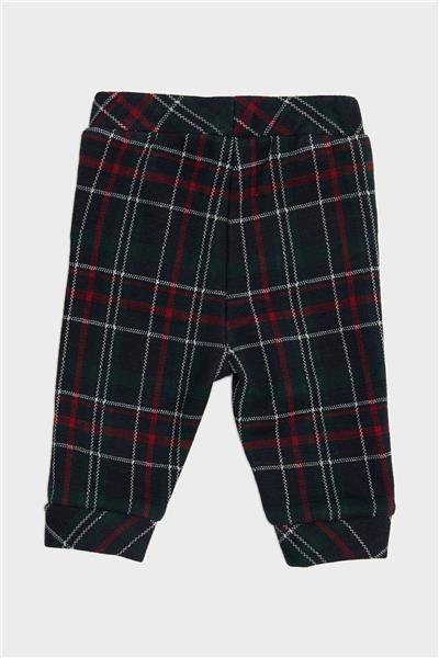 Layette Erkek Bebek Ekose Pantolon
