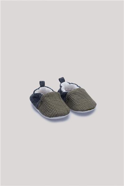 Layette Erkek Bebek Ekose Patik
