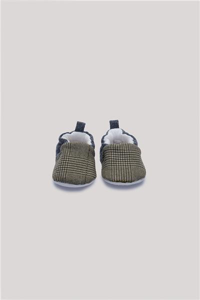 Layette Erkek Bebek Ekose Patik