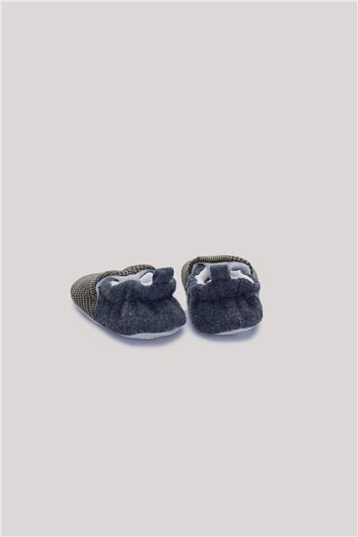 Layette Erkek Bebek Ekose Patik