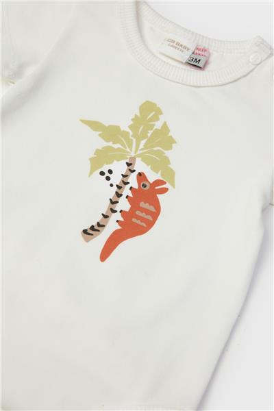 Layette Erkek Bebek Ekru Body