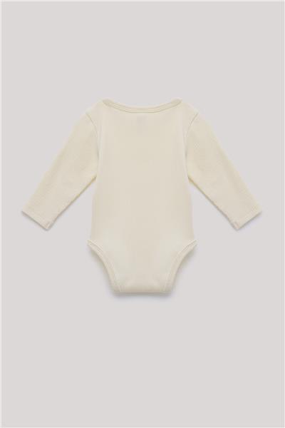 Layette Erkek Bebek Ekru Body