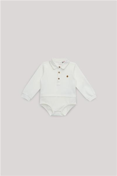 Layette Erkek Bebek Ekru Gömlek