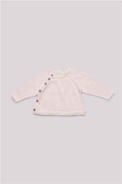 Layette Erkek Bebek Ekru Kazak