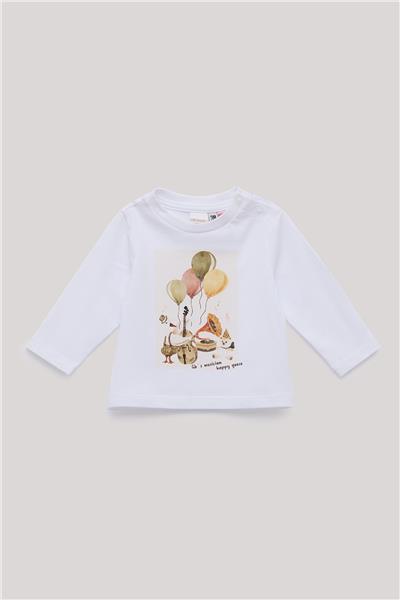 Layette Erkek Bebek Ekru T-Shirt