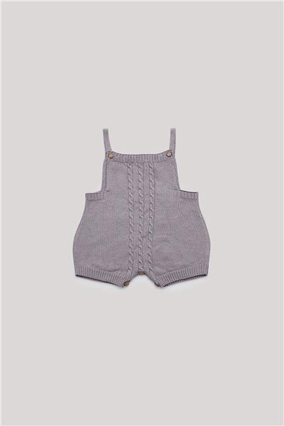 Layette Erkek Bebek Gri Tulum