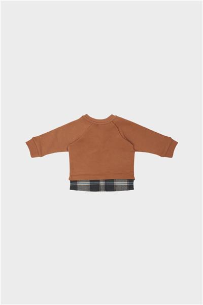 Layette Erkek Bebek Kiremit Sweatshirt