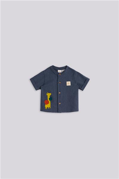 Layette Erkek Bebek Lacivert GömlekLayette Erkek Bebek Lacivert Gömlek