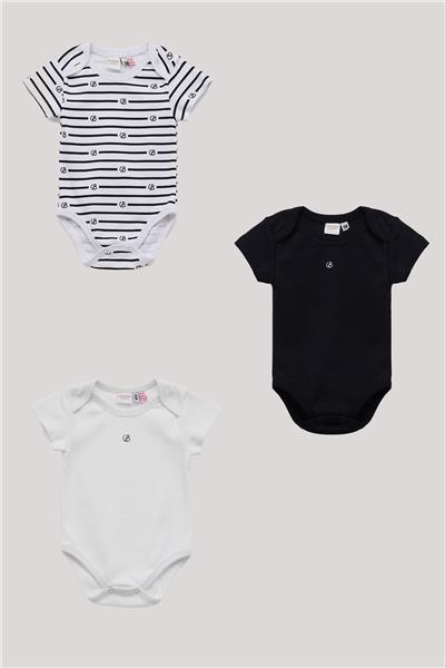 Layette Erkek Bebek Renkli Body