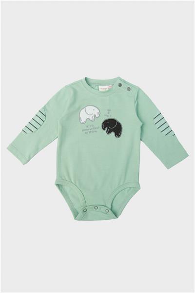 Layette Erkek Bebek Yeşil Body