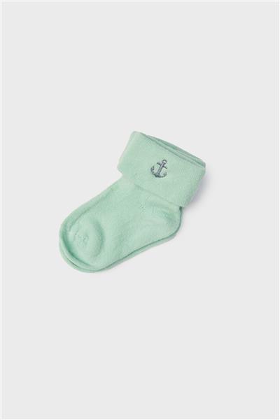 Layette Erkek Bebek Yeşil Çorap
