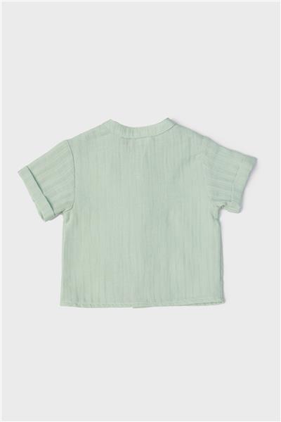 Layette Erkek Bebek Yeşil Gömlek