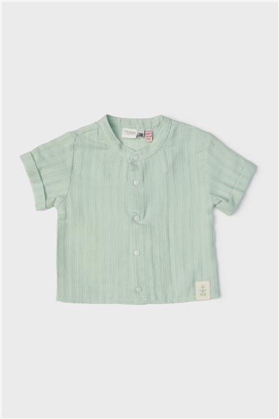 Layette Erkek Bebek Yeşil Gömlek