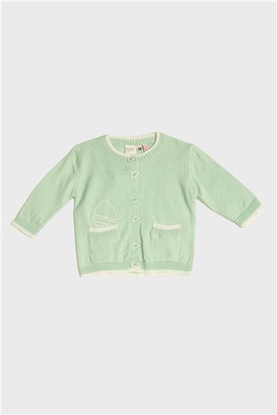 Layette Erkek Bebek Yeşil Hırka