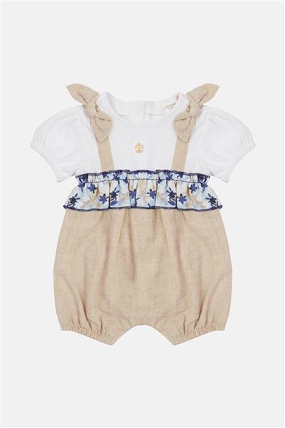 Layette Kız Bebek Bej Tulum