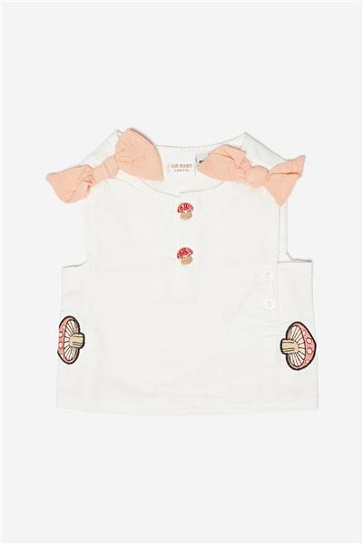 Layette Kız Bebek Beyaz Bluz