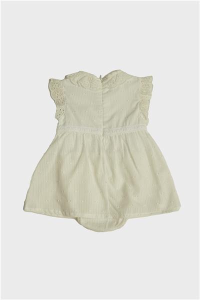 Layette Kız Bebek Beyaz Elbise