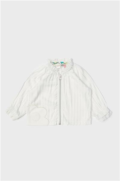 Layette Kız Bebek Beyaz Eşofman Üstü