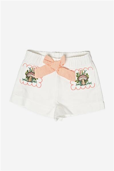 Layette Kız Bebek Beyaz Şort
