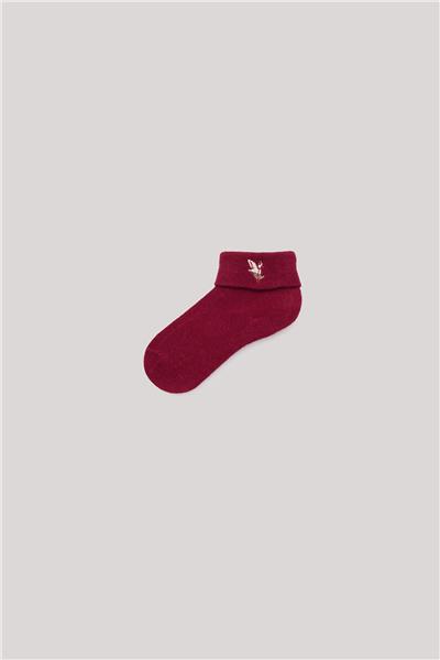 Layette Kız Bebek Bordo Çorap
