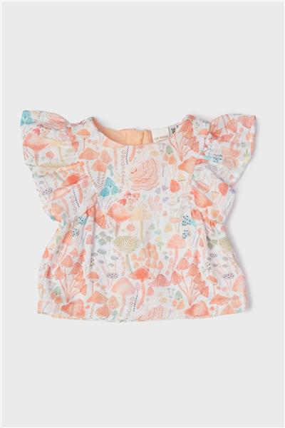 Layette Kız Bebek Desenli Bluz