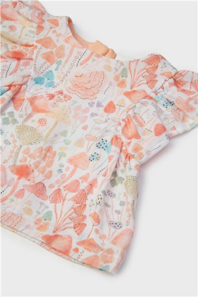 Layette Kız Bebek Desenli Bluz