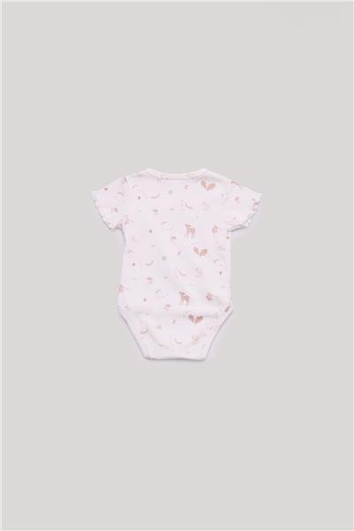 Layette Kız Bebek Desenli Body