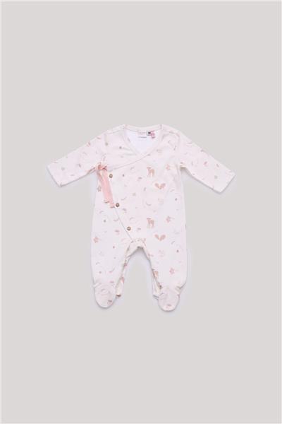Layette Kız Bebek Desenli Body