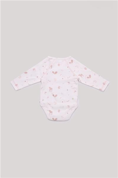 Layette Kız Bebek Desenli Body