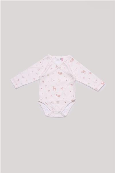 Layette Kız Bebek Desenli Body
