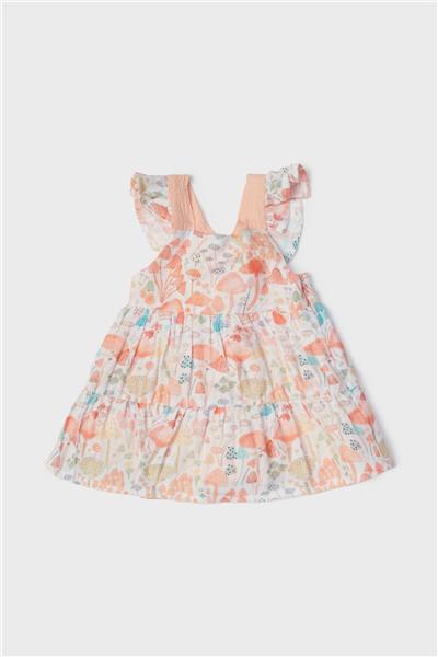 Layette Kız Bebek Desenli Elbise