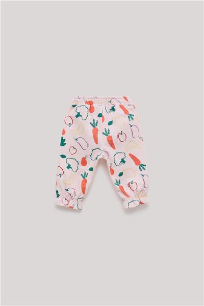 Layette Kız Bebek Desenli Eşofman Altı
