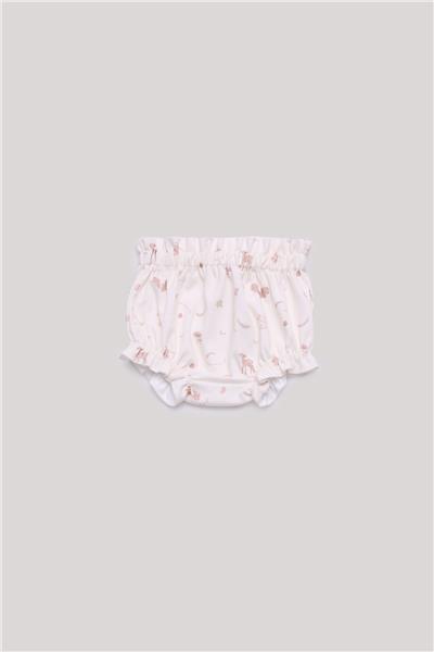 Layette Kız Bebek Desenli Şort