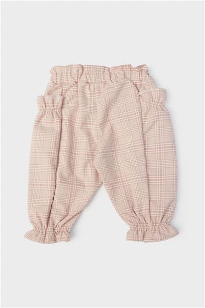 Layette Kız Bebek Ekose Pantolon
