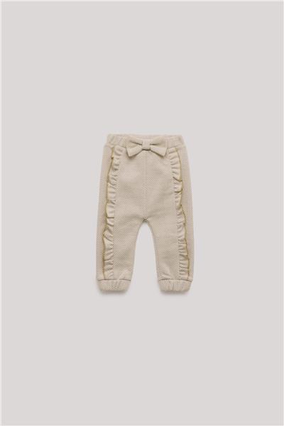 Layette Kız Bebek Ekru Eşofman Altı