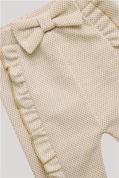 Layette Kız Bebek Ekru Eşofman Altı
