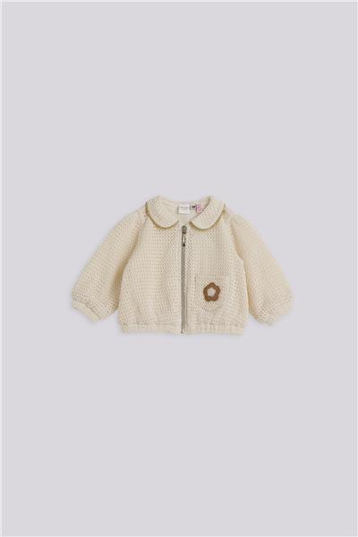 Layette Kız Bebek Ekru Eşofman ÜstüLayette Kız Bebek Ekru Eşofman Üstü