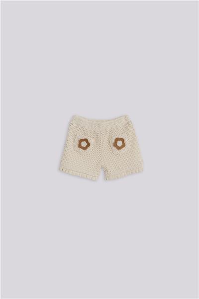 Layette Kız Bebek Ekru ŞortLayette Kız Bebek Ekru Şort