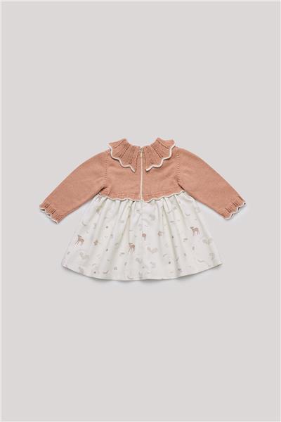 Layette Kız Bebek Pembe Elbise