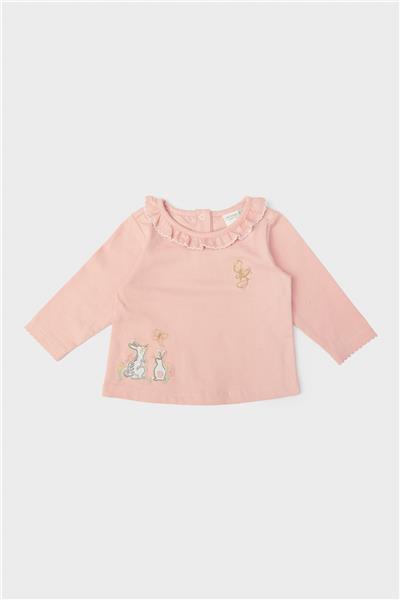 Layette Kız Bebek Pembe T-Shirt