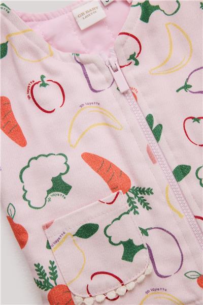 Layette Kız Bebek Pembe Yelek