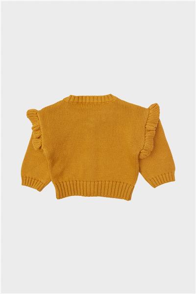 Layette Kız Bebek Sarı Hırka