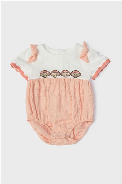 Layette Kız Bebek Somon Tulum