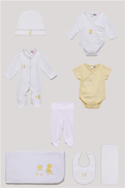 Layette Unisex Renkli Hastane Çıkışı