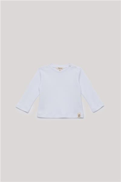 Nebbati Basic Erkek Bebek Beyaz T-Shirt