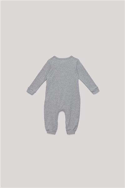 Nebbati Basic Erkek Bebek Gri Tulum