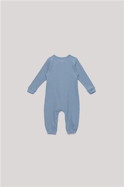Nebbati Basic Erkek Bebek Mavi Tulum