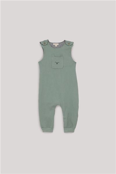 Nebbati Basic Baby Boy Green Overall